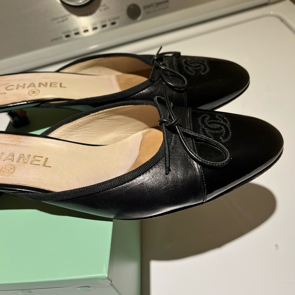 Chanel mule.